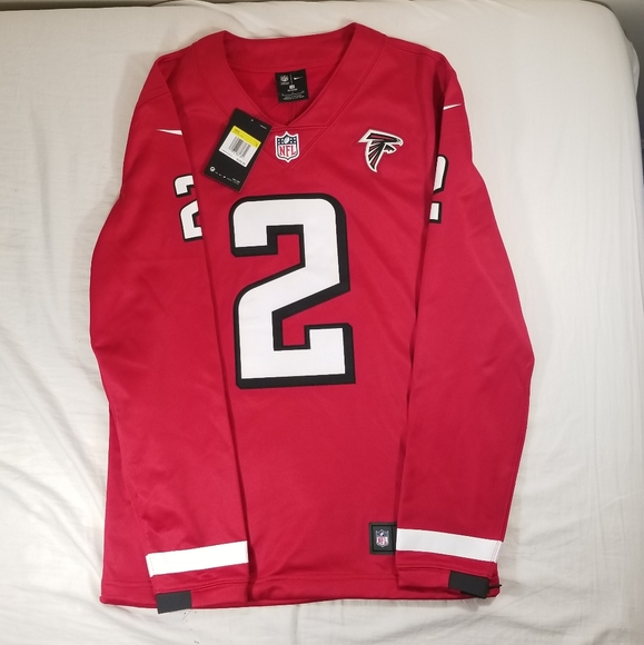 Nike Matt Ryan Long Sleeve Fleece Knit Jersey - Picture 1 of 6